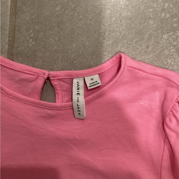 Pink Kids Ruffle Sleeve Top - Picture 3 of 4